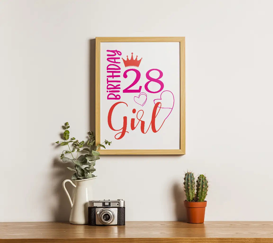 28th Birthday Girl SVG Bundle - 2 Designs SVG