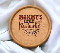 Mommys Little Firecracker Red, White & Blue SVG - Memorial Day Design SVG