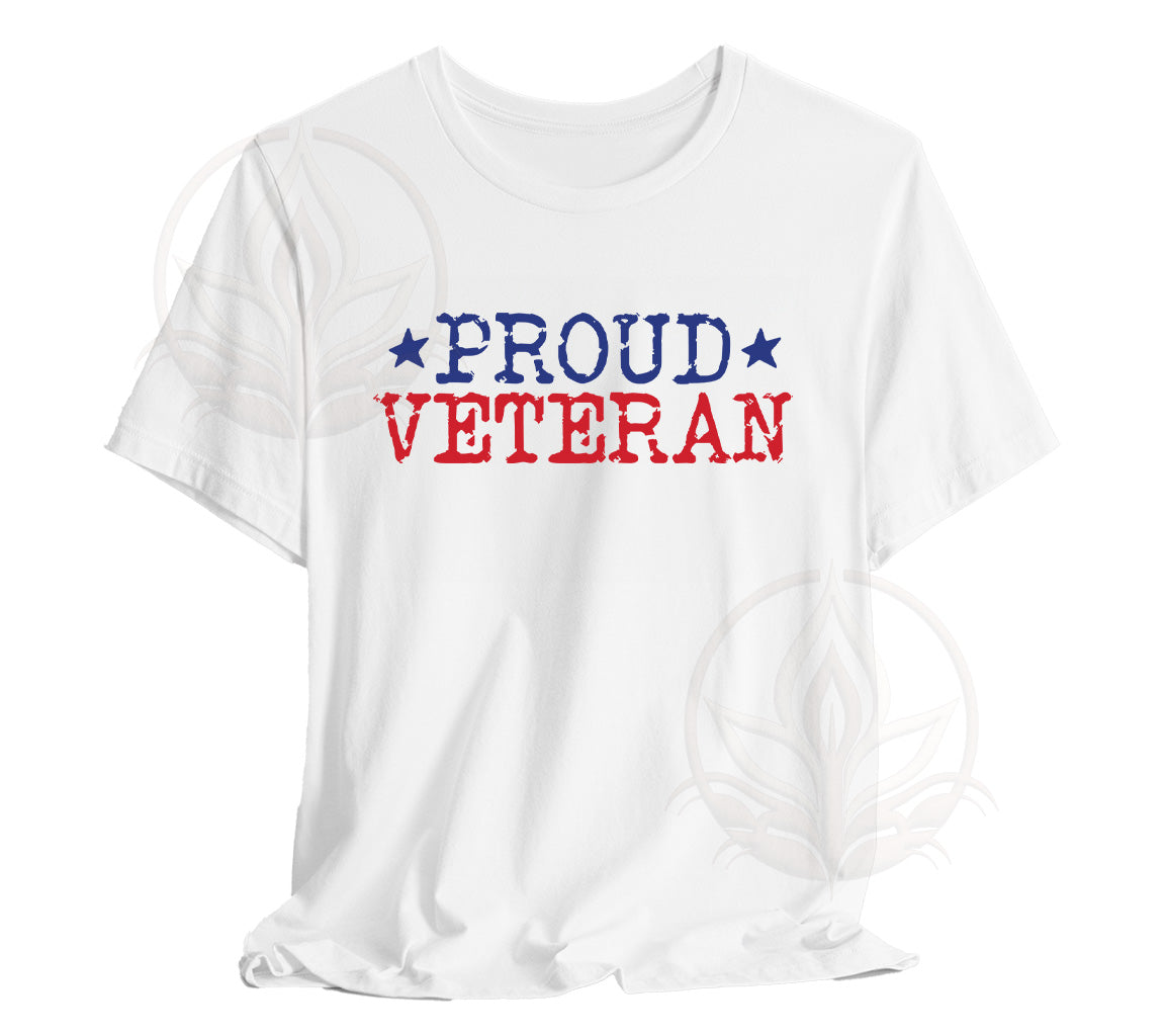Proud Veteran SVG Cut File for Silhouette and Cricut | Also Available  | PNG, DXF, JPG, PDF, WebP