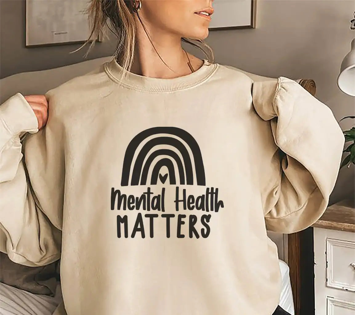 Rainbow Mental Health Matters SVG Design SVG
