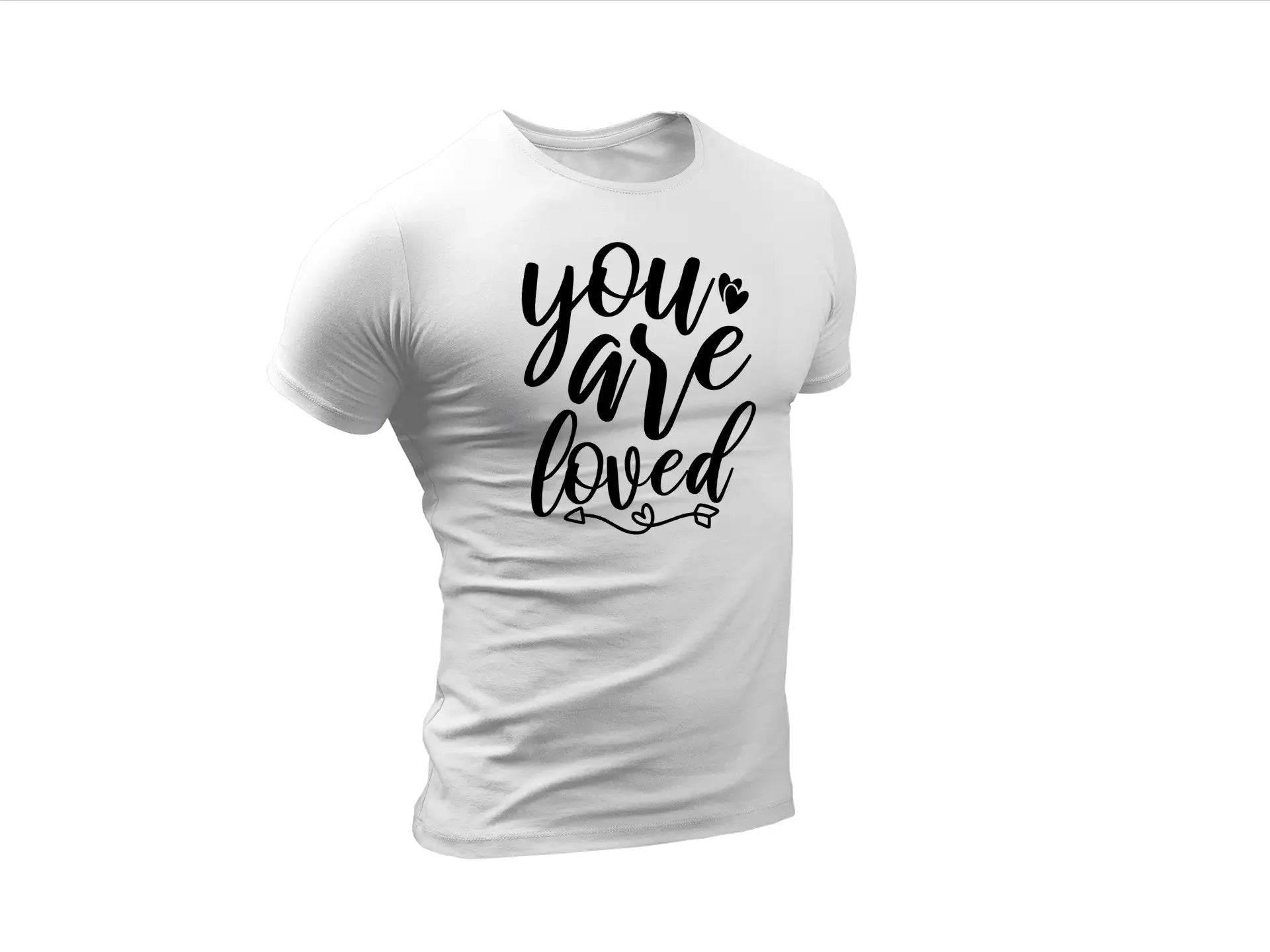 You Are Loved SVG with Hearts & Arrow - Mental Health Design SVG
