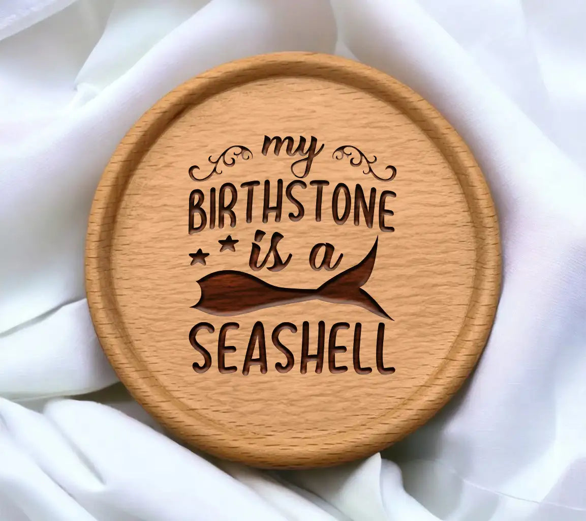 Mermaid Tail My Birthstone Is A Seashell SVG SVG