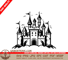 Castle with Birds SVG - Mini Truck Icon for Pocket Courier SVG