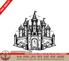  Castle Mini Truck Design SVG - Micro Hauler Vector Icon SVG