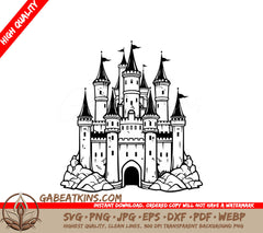  Castle Mini Truck SVG - Micro Marvel Teeny Transport Design SVG