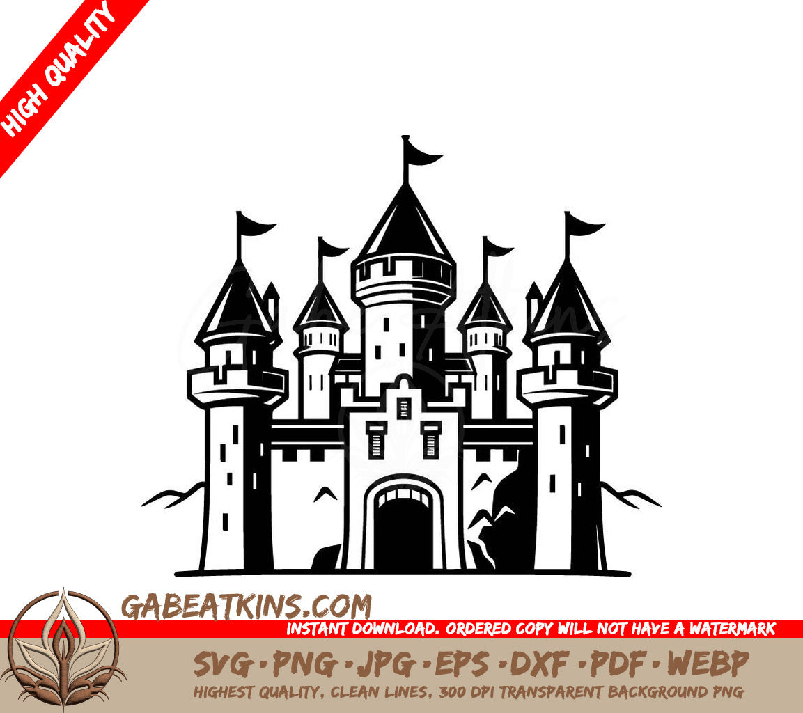  Castle Mini Truck SVG - Emblematic Cruiser Design Design SVG