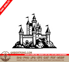 Mini Truck Castle Hill SVG - Mighty Miniature Vector Design SVG