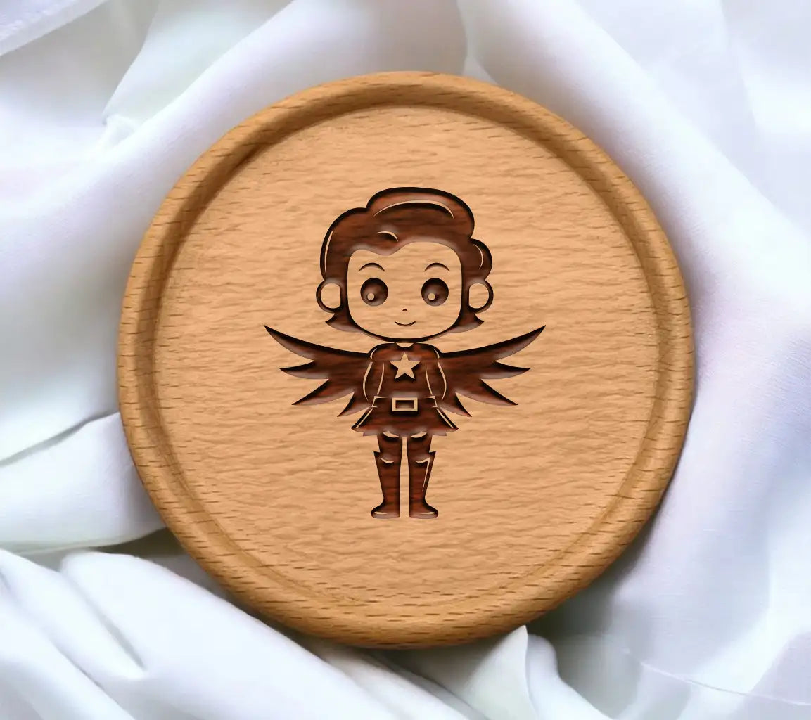 Cute  Superhero Girl SVG - Mini Marvel Vector Design SVG