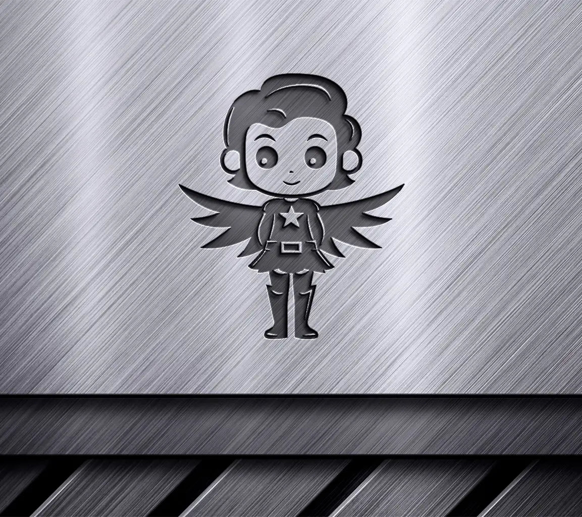 Cute  Superhero Girl SVG - Mini Marvel Vector Design SVG