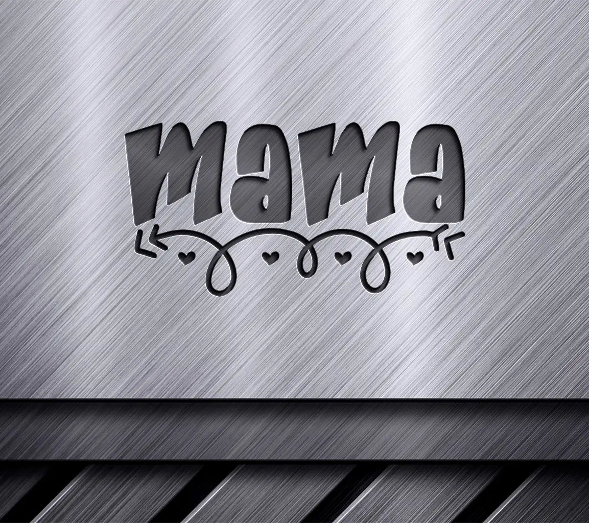 Mama Heart & Arrow SVG Design -  Design SVG