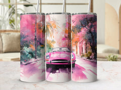 Pink Vintage Car Tropical Watercolor Tumbler Wrap | 20oz Tumbler Wrap Sublimation Design PNG | Tumbler Wrap | 20oz_Tumbler_Wrap, corvette, corvette tumbler wrap, Digital_Download, Flare_Wrap, Modern_Wrap, Muscle Cars, Pink Tumbler Wrap, Street_Style, sublimation design, Sublimation_Art, Trendy_Tumbler, tumbler design, tumbler wrap, tumbler wrap png, Tumbler_Design | Gabe Atkins Designs