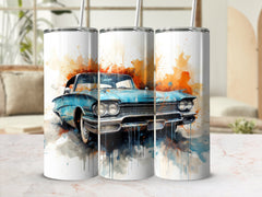 Vintage Muscle Car Watercolor Tumbler Wrap | 20oz Tumbler Wrap Sublimation Design PNG | Tumbler Wrap | 20oz_Tumbler_Wrap, Digital_Download, Flare_Wrap, Modern_Wrap, Muscle Cars, Street_Style, sublimation design, Sublimation_Art, Trendy_Tumbler, tumbler design, tumbler wrap, tumbler wrap png, Tumbler_Design | Gabe Atkins Designs