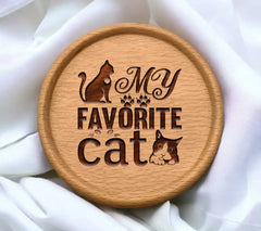  My Favorite Cat SVG Design SVG