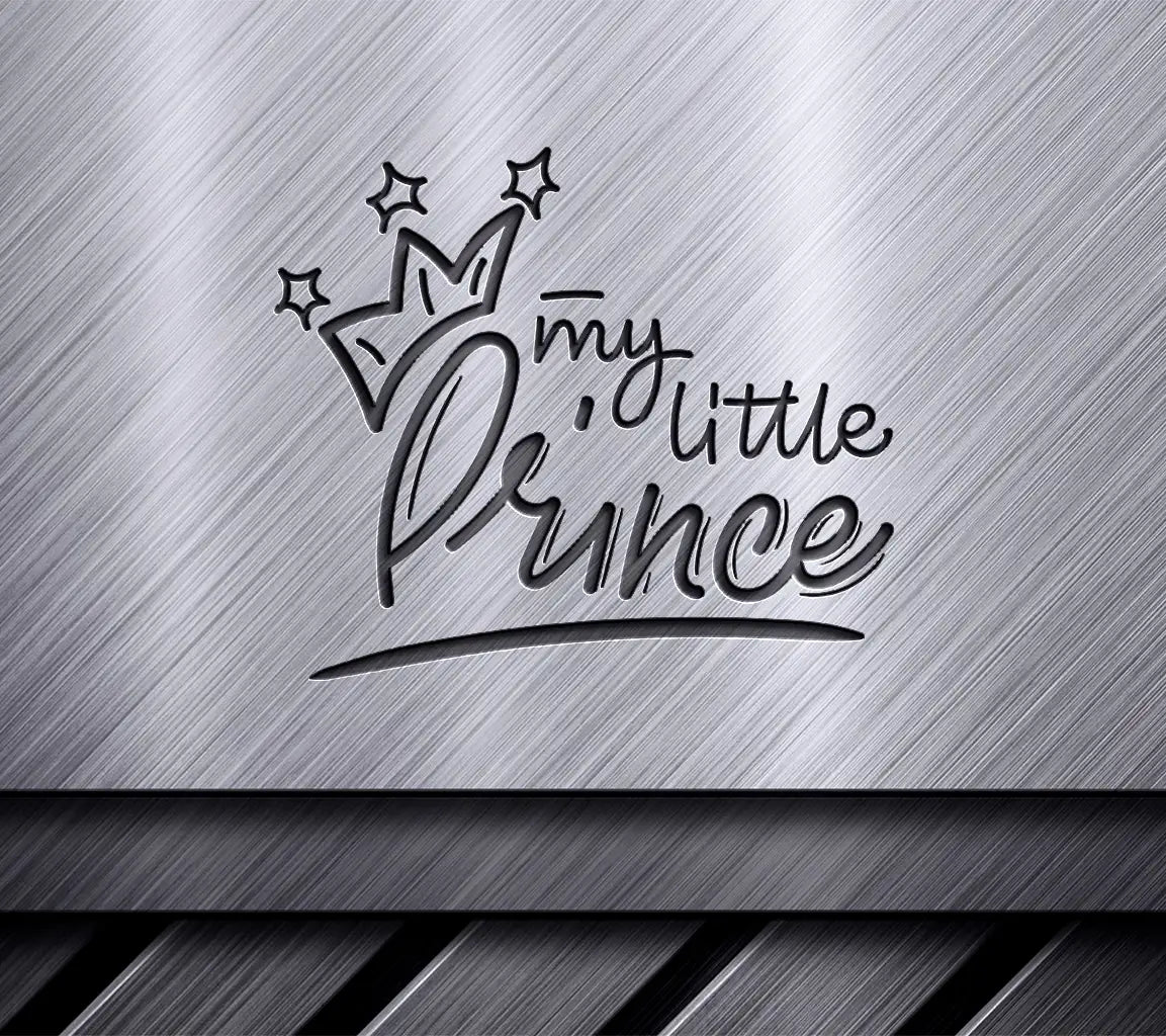 My Little Prince SVG - Handwritten Calligraphy with Crown SVG