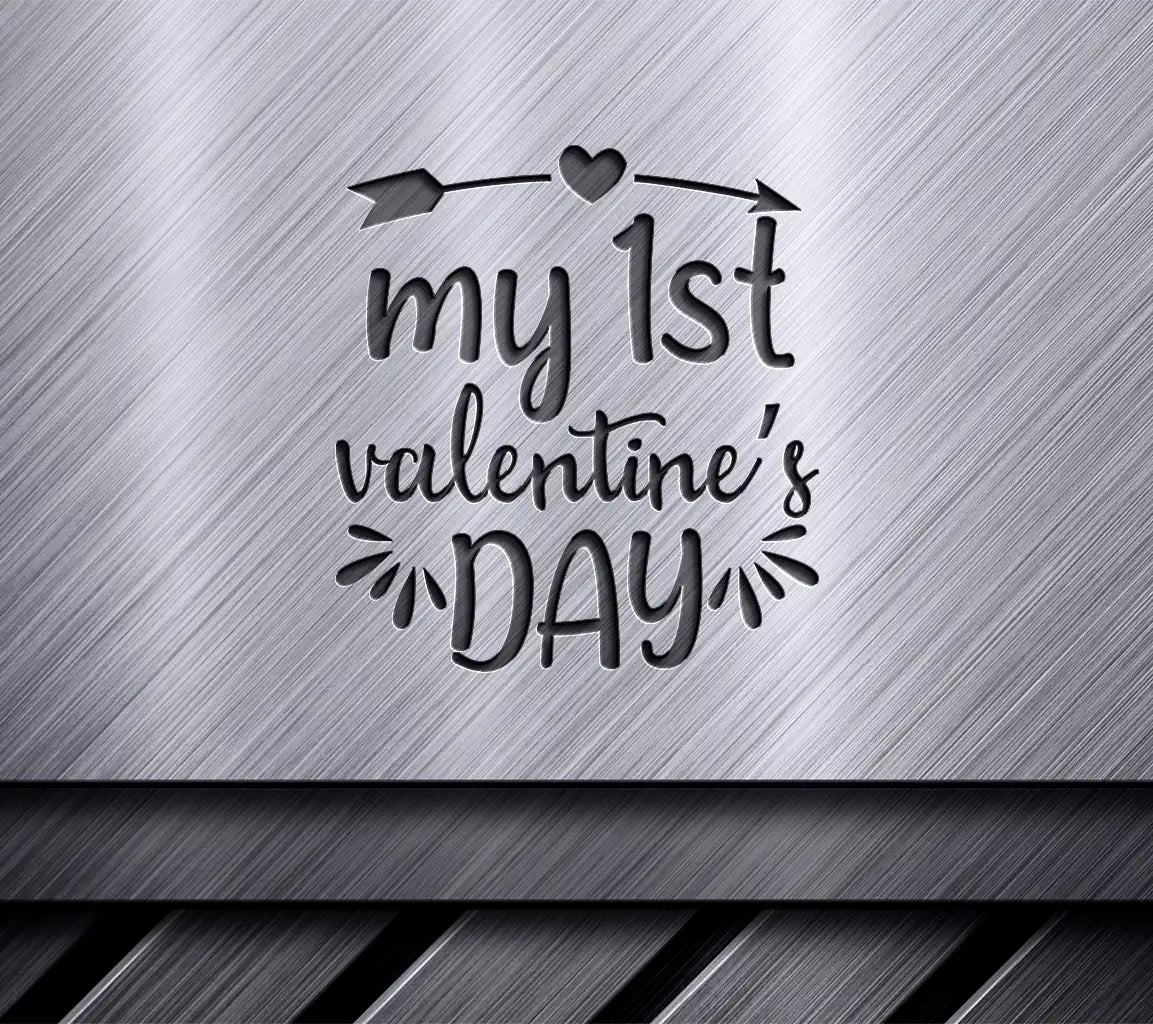 My First Valentines Day SVG Cut File - Heart Design SVG