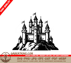  Castle Hill SVG - Mini Truck Vector Design & Emblem SVG