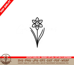 Narcissus Essence SVG - Digital Product in Multiple Formats