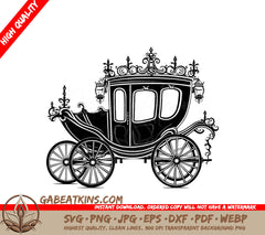  Horse Drawn Carriage SVG - Noble Bridal & Royal Transport SVG