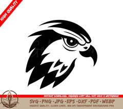Noble Avian Mark Eagle Iconic Emblem Silhouetted Predator Black Eagle Glyph SVG 