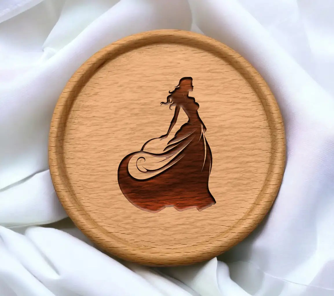 Black Woman Silhouette SVG - Ethereal Empress Face Icon Design SVG