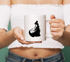 Black Woman Silhouette SVG - Ethereal Empress Face Icon Design SVG