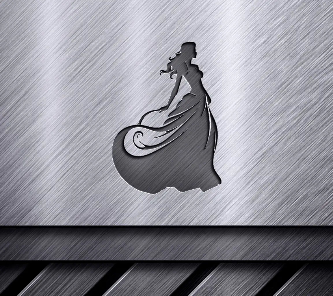 Black Woman Silhouette SVG - Ethereal Empress Face Icon Design SVG