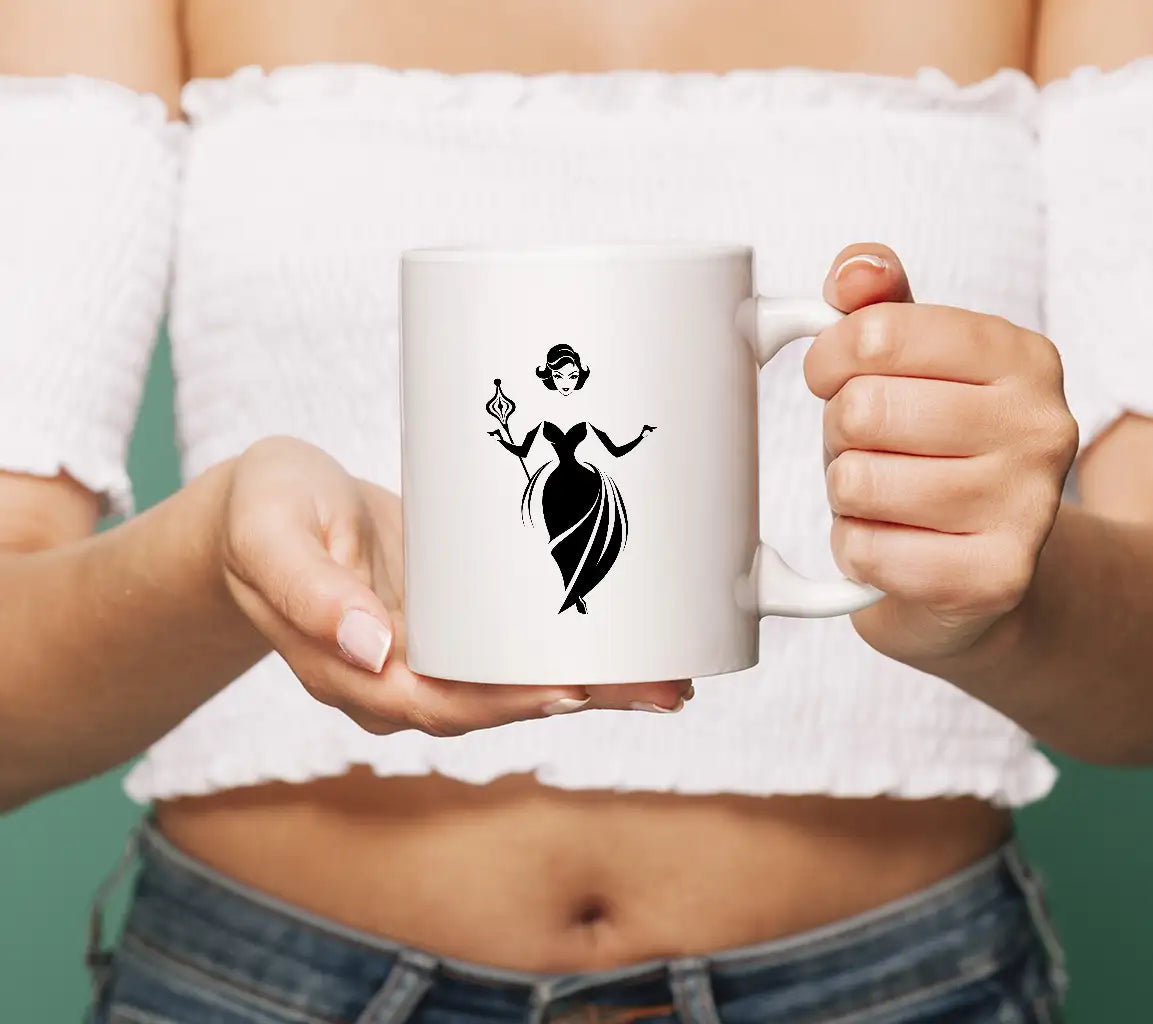 Empowered Executive Woman SVG  Wand Illustration SVG