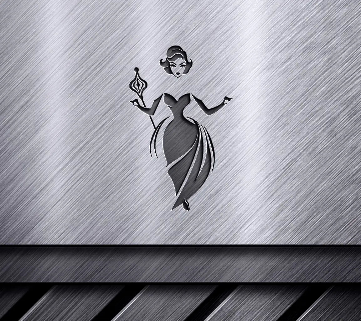 Empowered Executive Woman SVG  Wand Illustration SVG