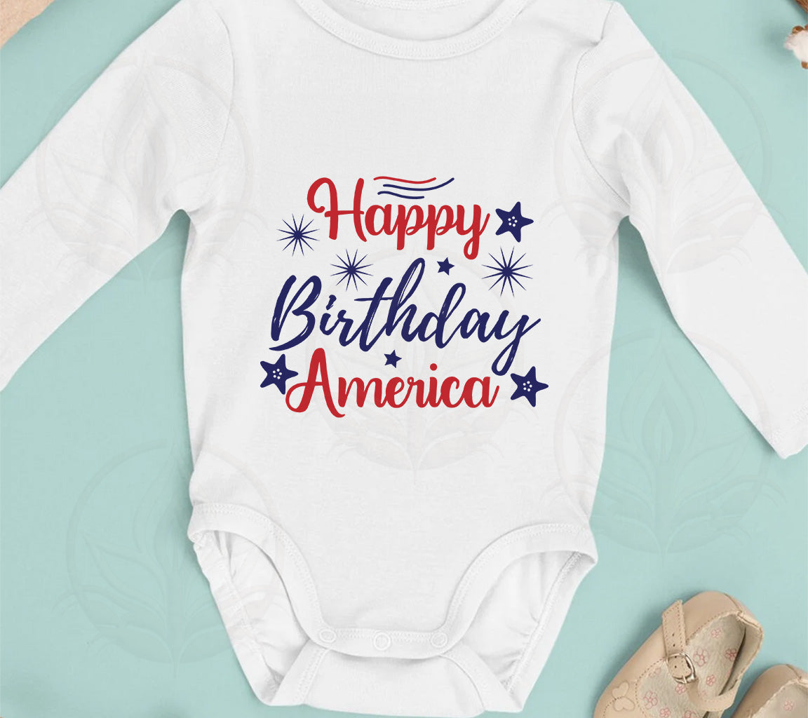 Happy Birthday America Cutting Files SVG, PNG, DXF, JPG, PDF, WebP for | Happy Birthday America Cutting Files SVG, PNG, DXF, JPG, PDF, WebP