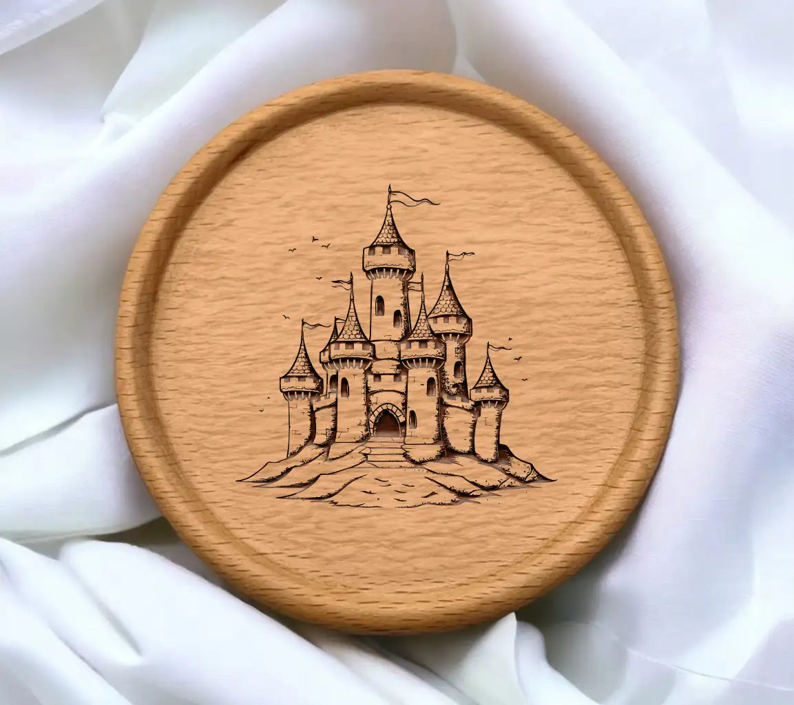  Ornate Castle Hill SVG - Medieval European Style Illustration SVG
