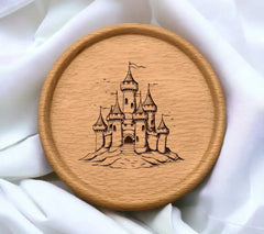  Ornate Castle Hill SVG - Medieval European Style Illustration SVG