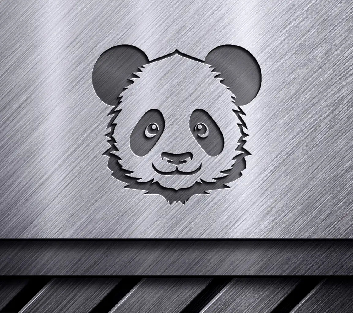  Panda Face SVG - Vector Template for Cut Files SVG