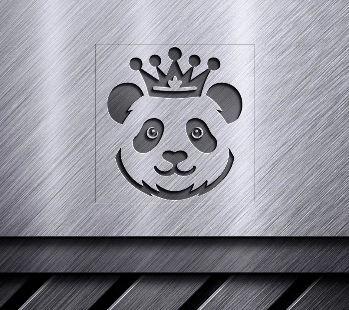Panda Crown Silhouette SVG - Adorable Head Design SVG