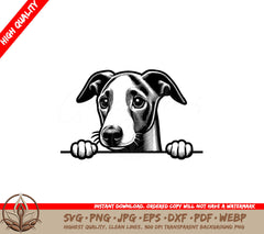 Peekaboo Whippet Watch Digital Product SVG