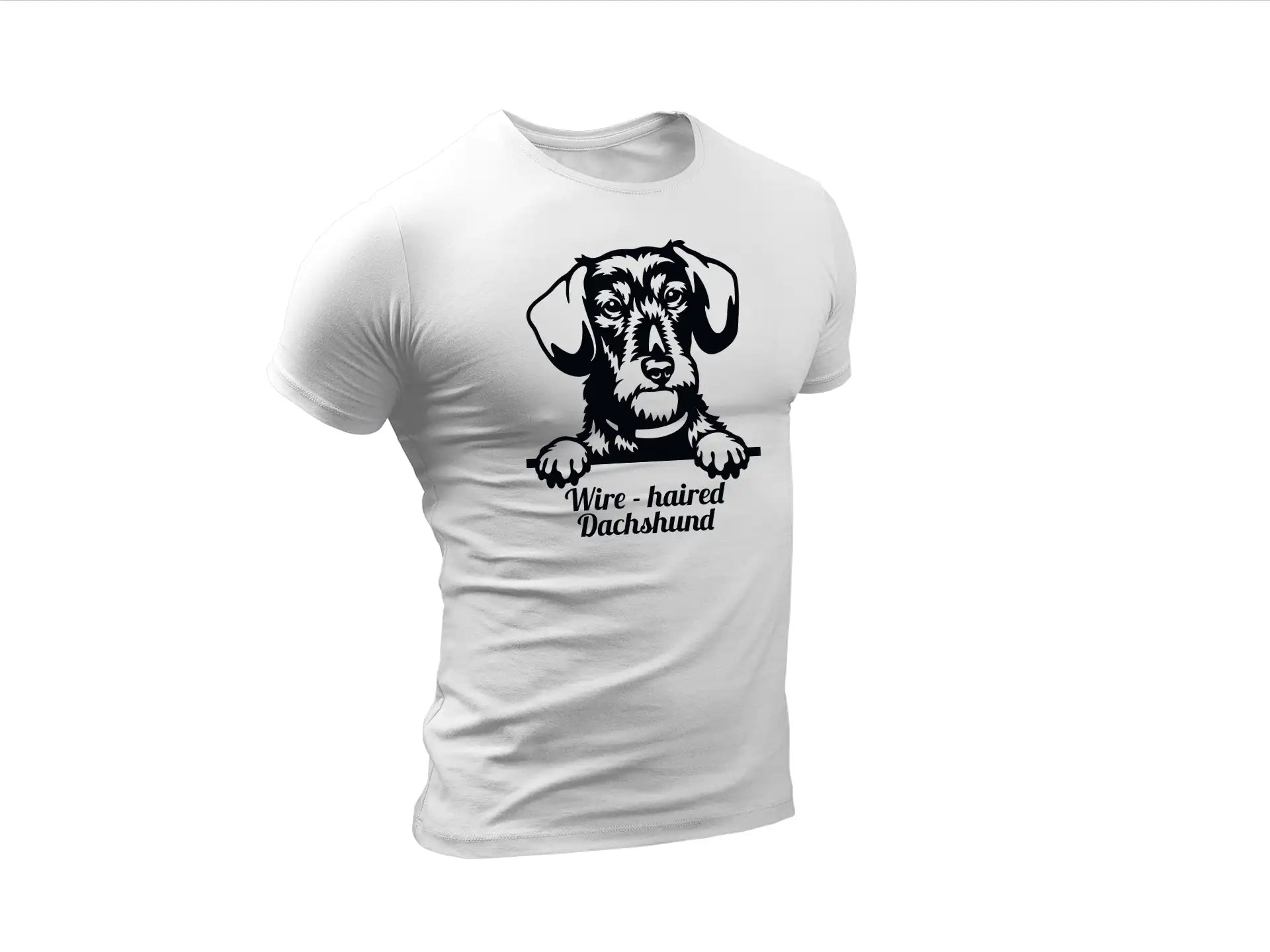 Wirehaired Dachshund Peeking SVG SVG
