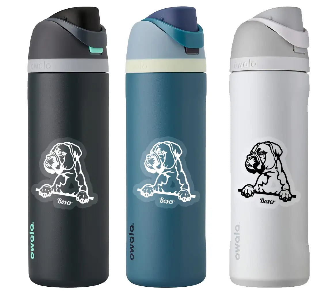 Boxer Dog Peeking SVG Design SVG
