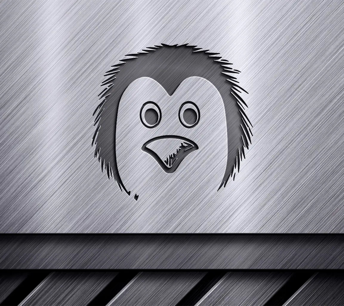  Penguin Face SVG - Vector Template for Cut Files SVG