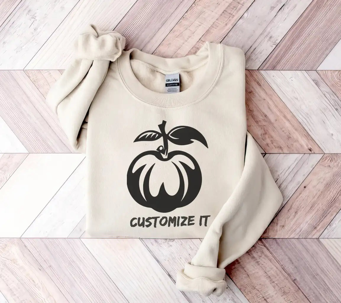  Apple with Leaf SVG - Persimmon Vector Illustration SVG