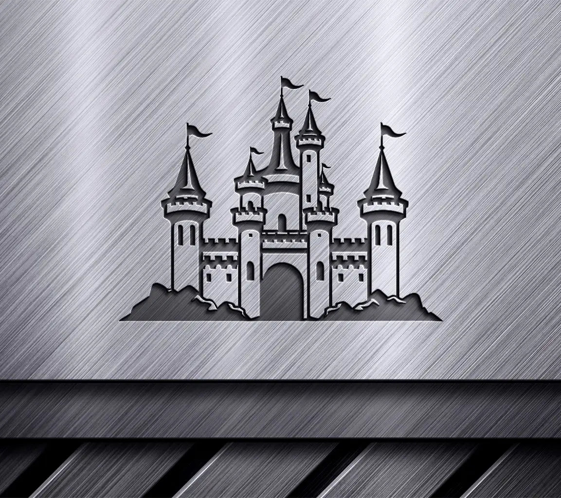  Castle with Flags SVG - Petite Pickup Truck Vector Graphics SVG