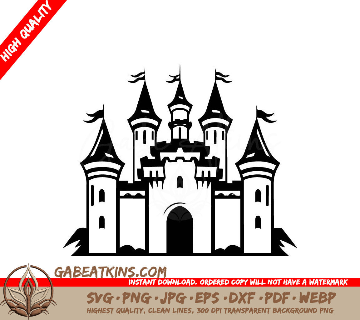  Castle Mini Truck SVG Design - Intricate Vector Icon SVG