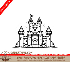  Castle Mini Truck SVG - Petite Powerhouse Vector Design SVG