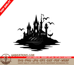  Castle Island SVG - Petrifying Podcast Design SVG