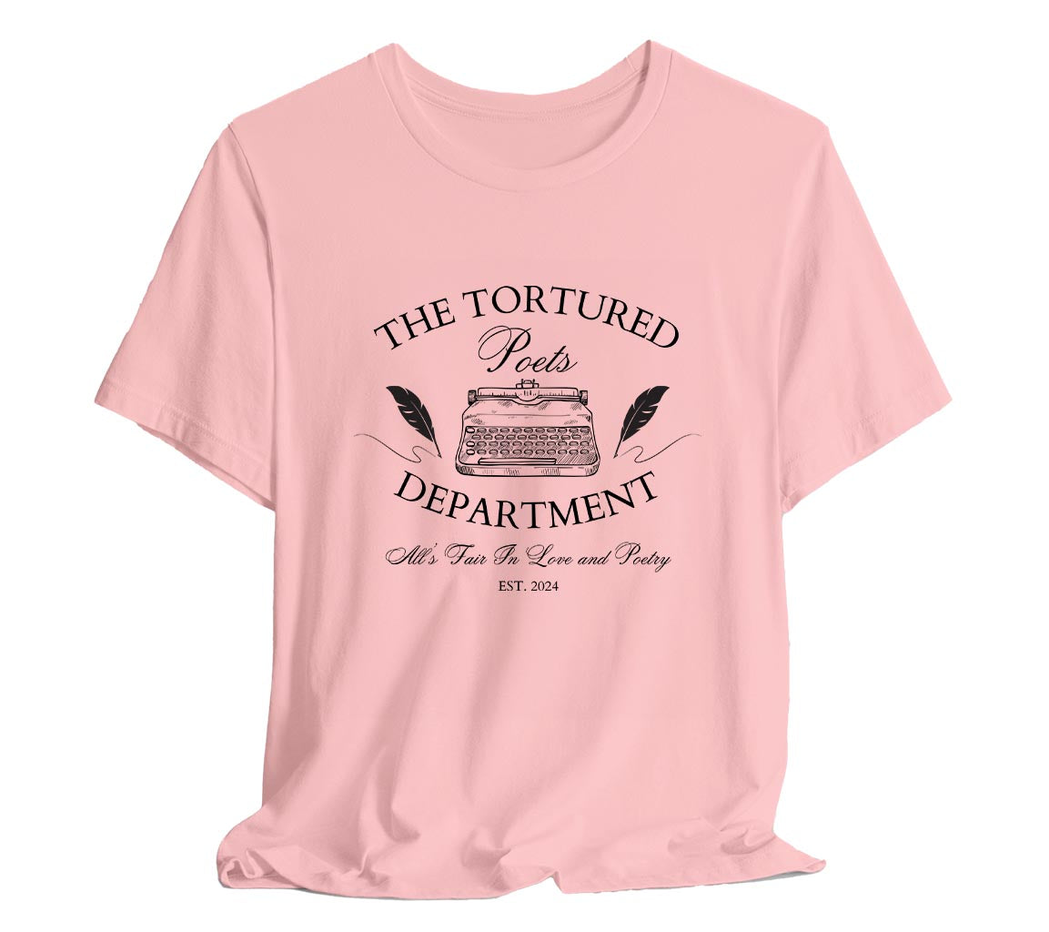 TTPD Typewriter Tee -  All Is Fair In Love And Poetry TTPD Typewriter
