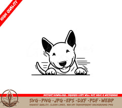 Playful Bull Terrier SVG 
