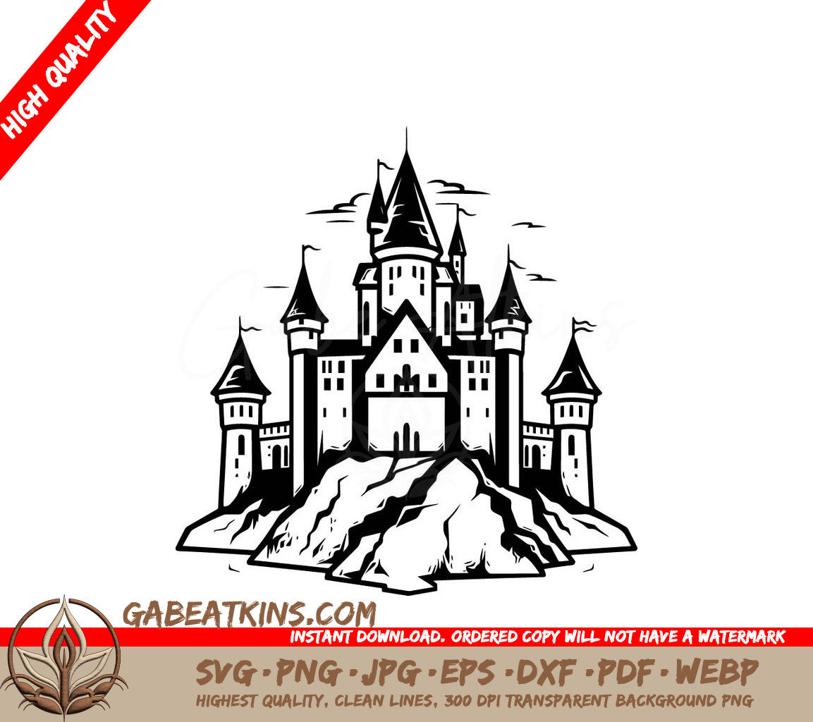  Castle Hill SVG - Mini Truck Vector Graphics SVG