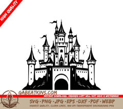  Castle Mini Truck SVG - Pocket Hauler Vector Design SVG