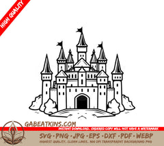 Mini Truck Castle Hill SVG -  Vector Emblem SVG