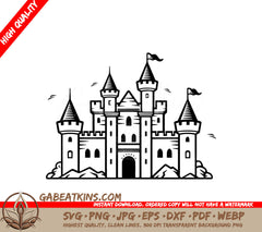  Castle SVG - Iconic Mini Truck Vector Design SVG