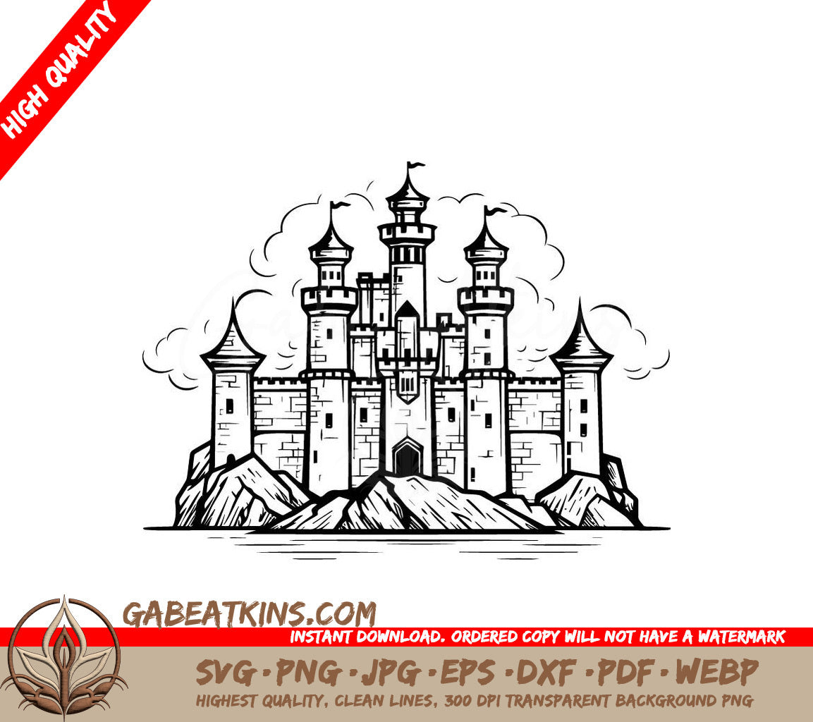  Castle Island Mini Truck SVG Vector Illustration SVG