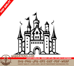  Castle SVG - Mini Truck Tiny Titan Vector Design Design SVG